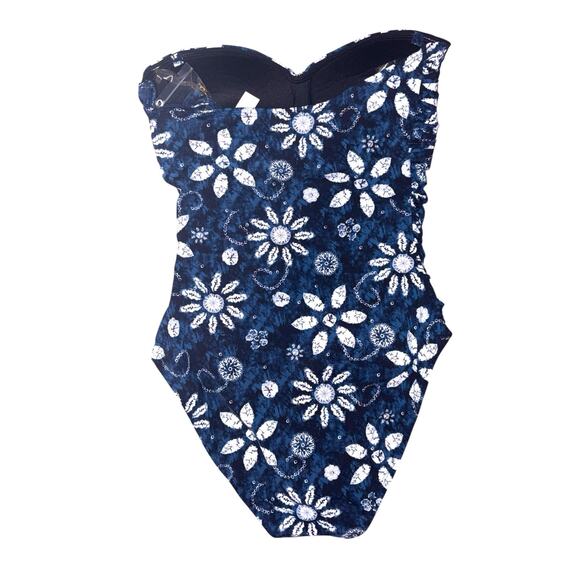 Bleu by Rod Beattie Floral Batik One Piece Swimsuit - Picture 8 of 10